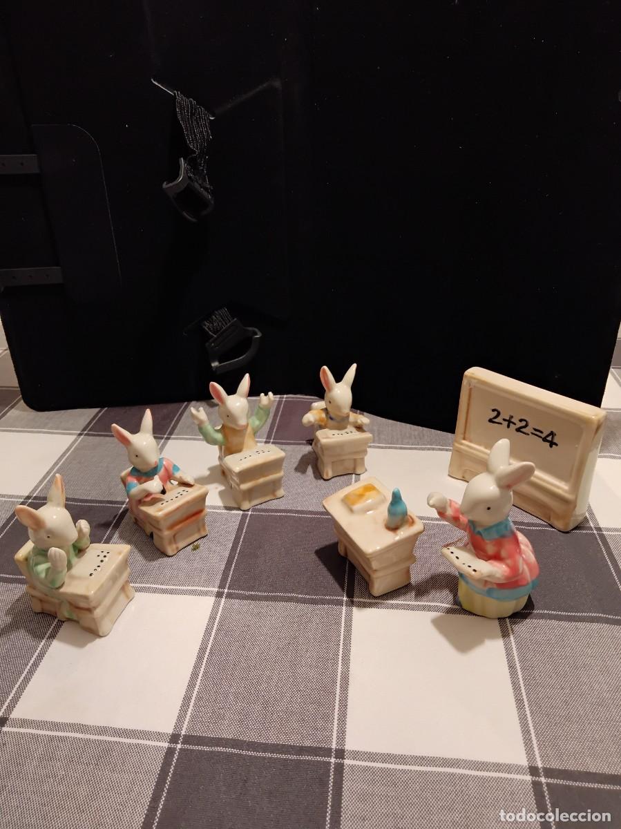 Casas de mu&ntilde;ecas: ESCUELA DE CONEJITOS PORCELANA - Foto 3