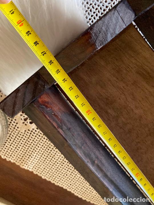 Casas de mu&ntilde;ecas: Cuna mecedora de madera para mu&ntilde;ecas - Foto 2