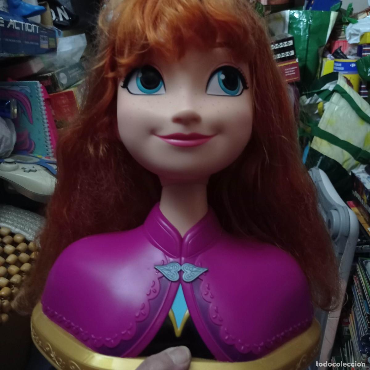 Casas de mu&ntilde;ecas: Busto peinable Anna Frozen - Foto 1