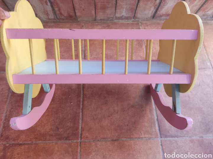 Casas de mu&ntilde;ecas: Cuna para mu&ntilde;eca - Foto 2