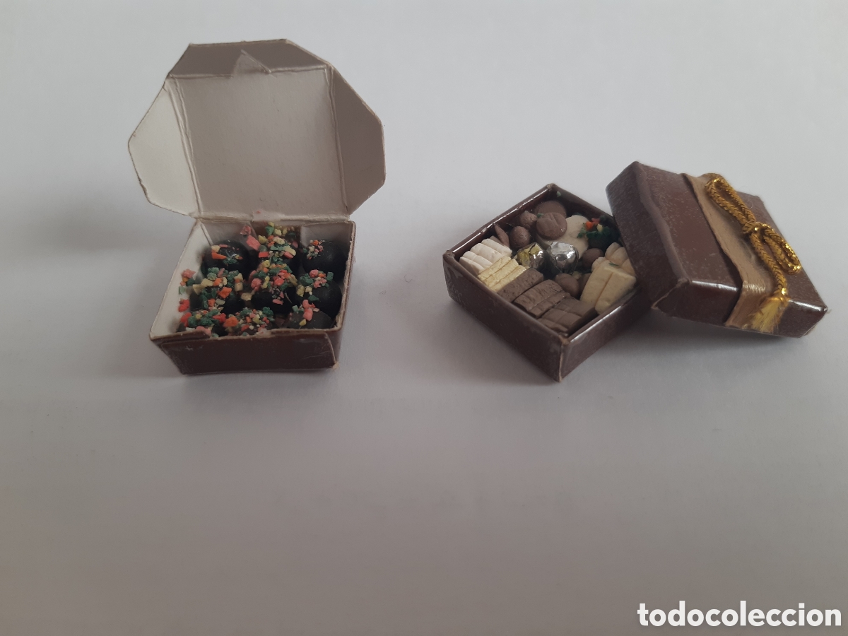 Casas de mu&ntilde;ecas: 2 cajas de bombones. Casa de mu&ntilde;ecas - Foto 1