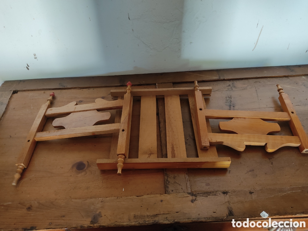 Casas de mu&ntilde;ecas: cama de mu&ntilde;ecas tres piezas con almohada - Foto 2
