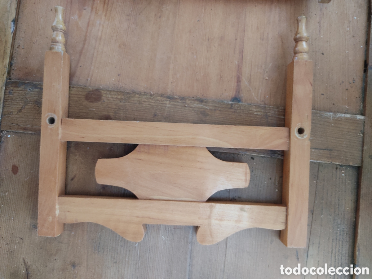 Casas de mu&ntilde;ecas: cama de mu&ntilde;ecas tres piezas con almohada - Foto 5