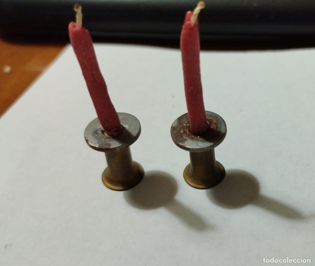 Casas de mu&ntilde;ecas: Dos candelabros antiguos restaurados - Foto 1