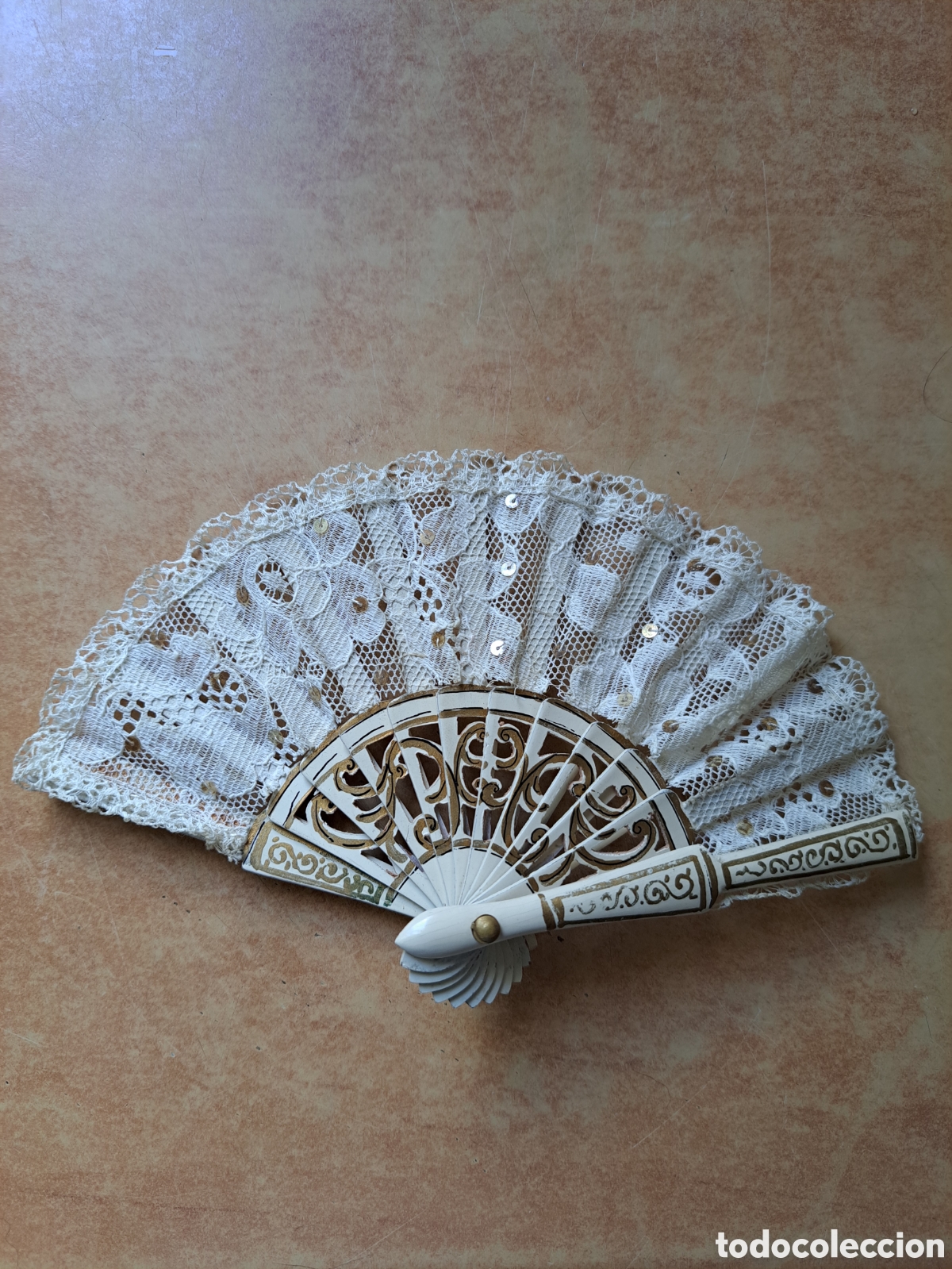 Casas de mu&ntilde;ecas: Abanico encaje miniatura - Foto 1