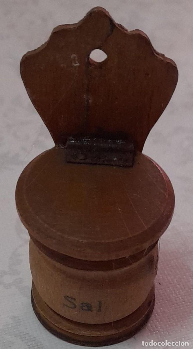 Casas de mu&ntilde;ecas: SALERO DE MADERA PARA CASA DE MU&Ntilde;ECAS - Foto 1