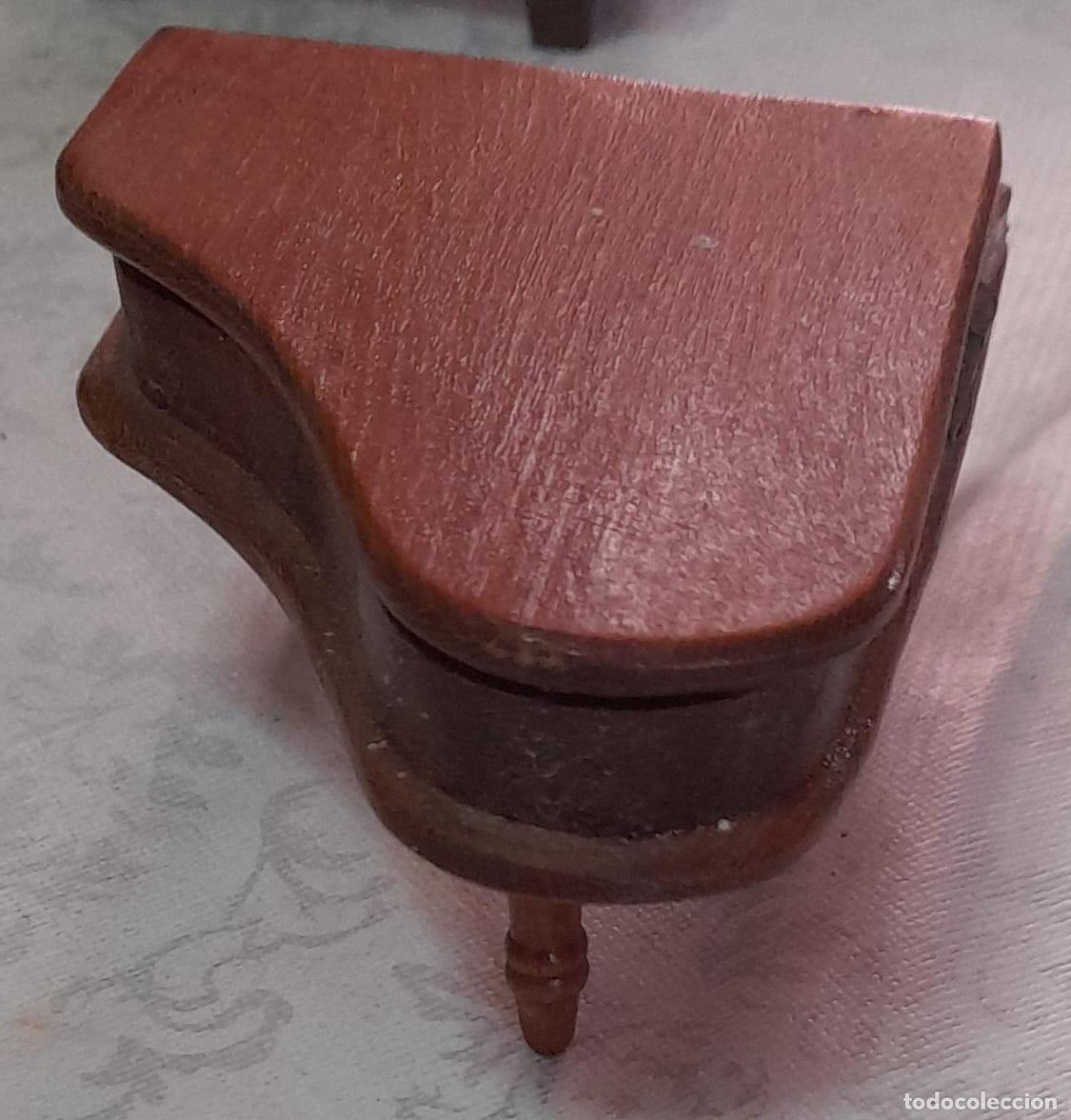 Casas de mu&ntilde;ecas: PIANO DE COLA DE MADERA PARA CASA DE MU&Ntilde;ECAS - Foto 2