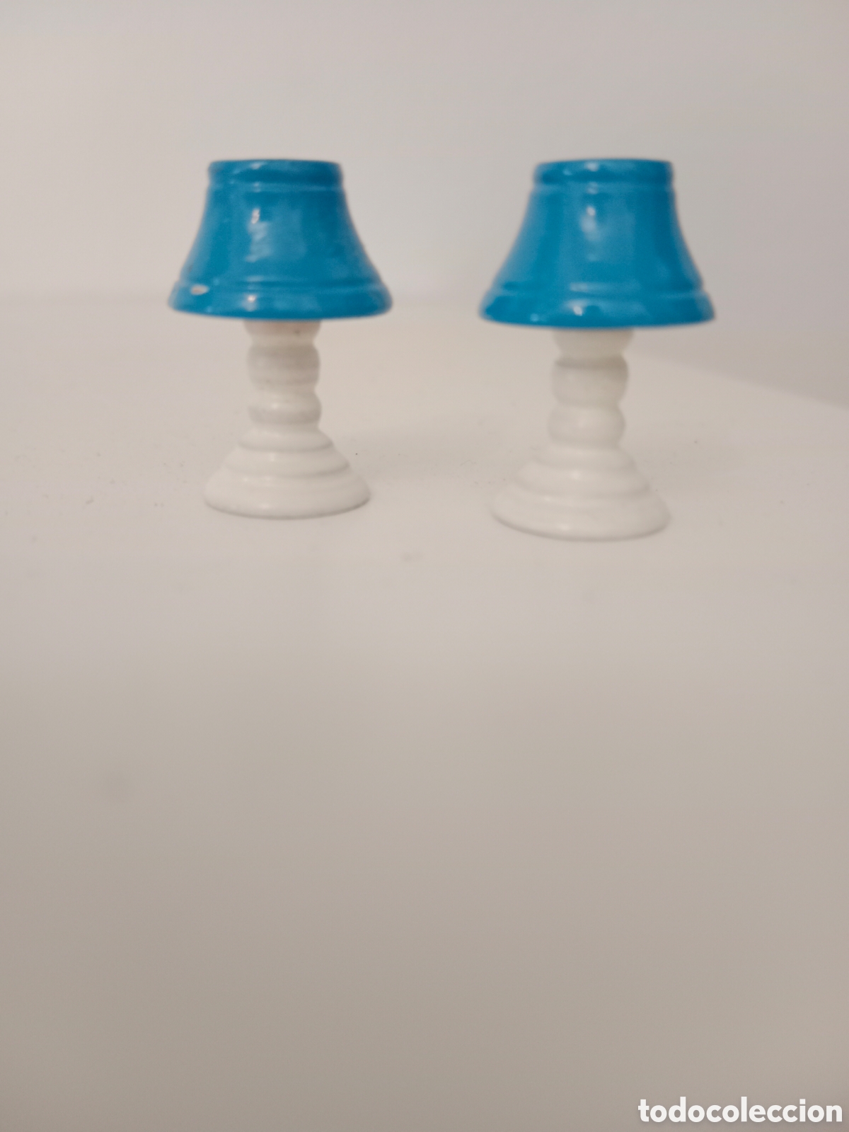 Casas de mu&ntilde;ecas: Lamparas mesilla miniatura - Foto 1