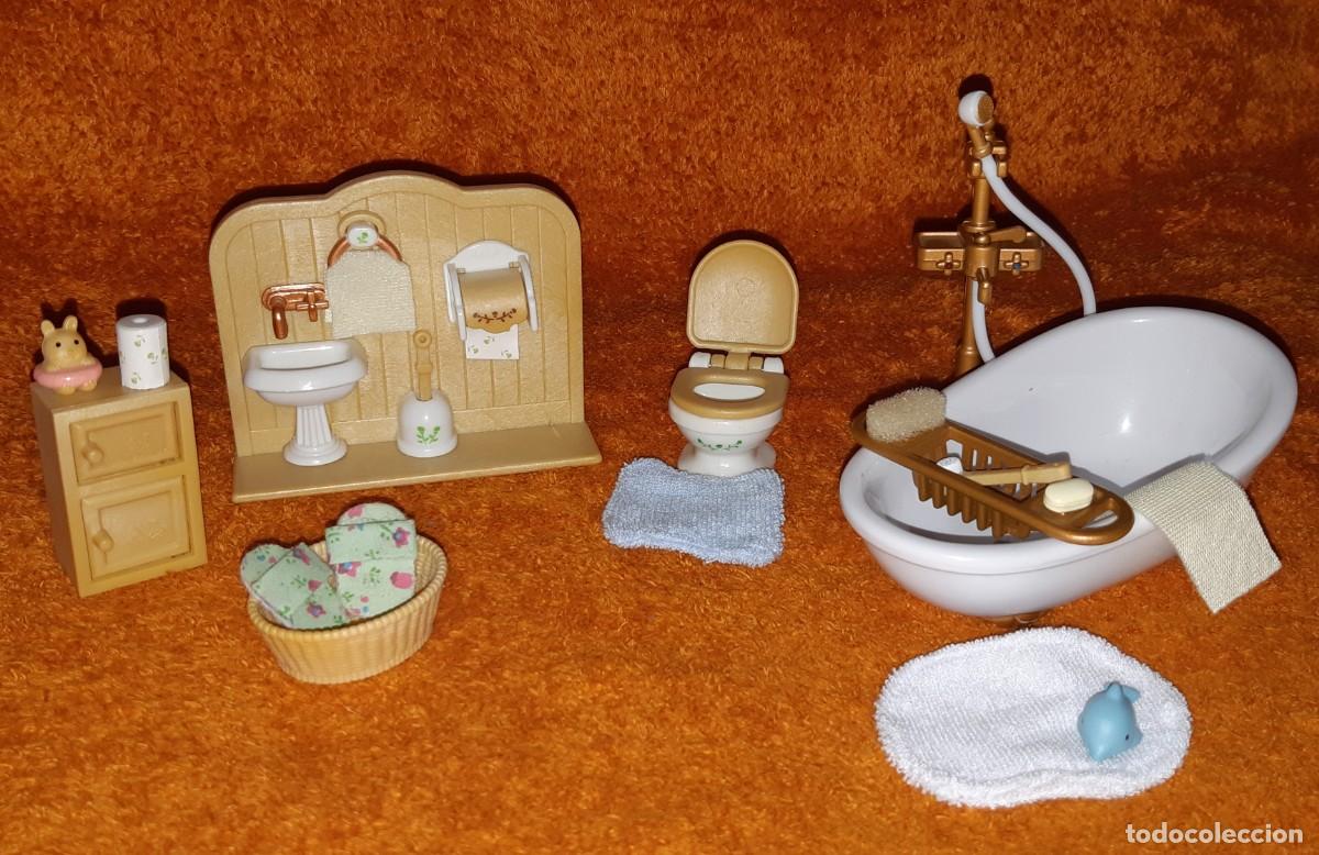 lote baño bañera accesorios muebles familia syl - Acheter Maisons de  poupées, meubles et accessoires sur todocoleccion