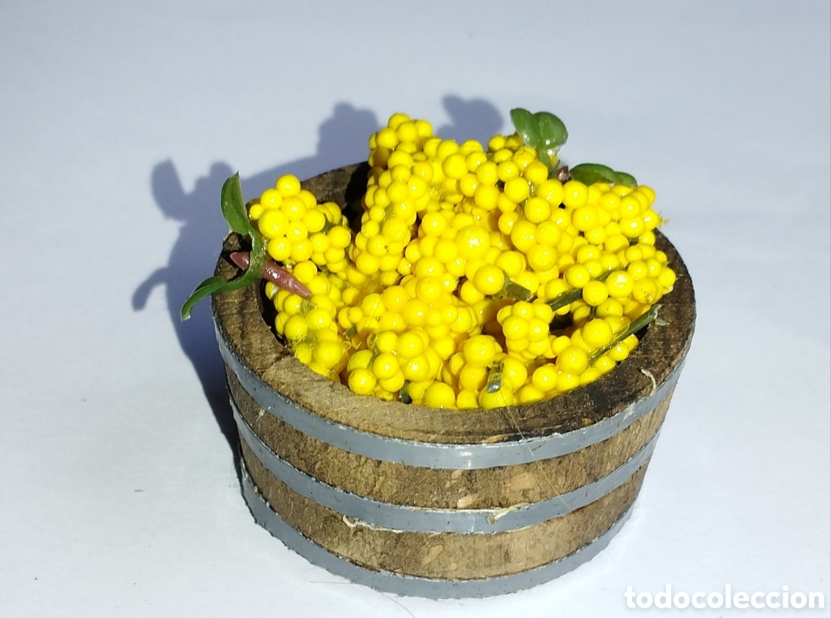 Casas de mu&ntilde;ecas: BARRE&Ntilde;O CON FRUTOS - COMPLEMENTO DIORAMA - Foto 1