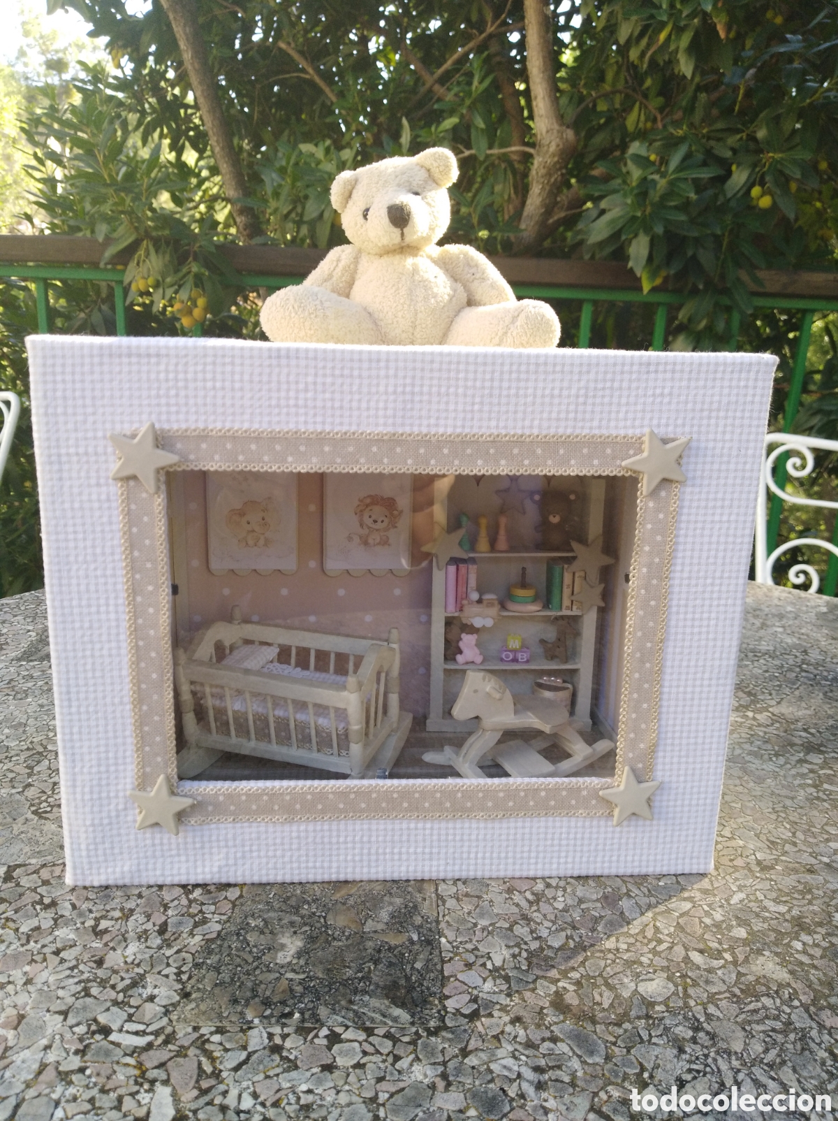 Casas de mu&ntilde;ecas: Cuarto del beb&eacute; miniatura - Foto 4