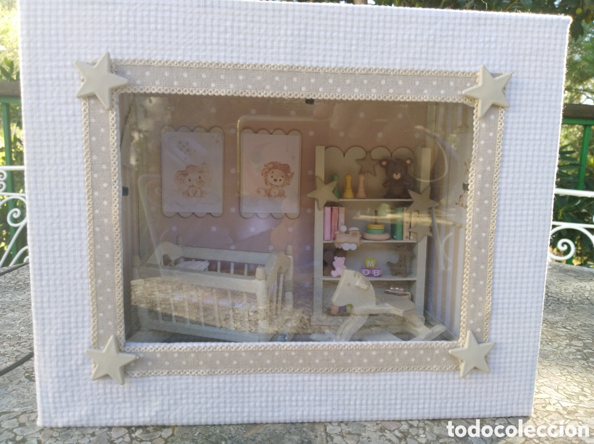Casas de mu&ntilde;ecas: Cuarto del beb&eacute; miniatura - Foto 5
