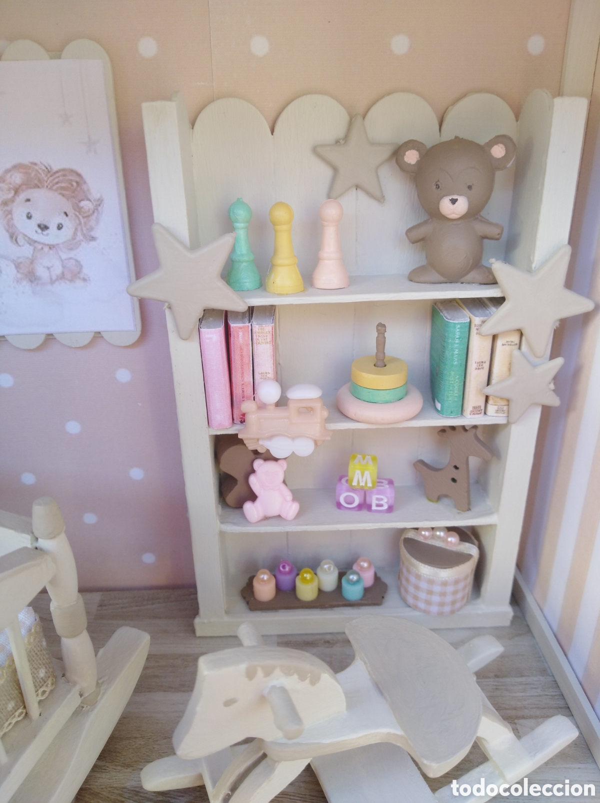 Casas de mu&ntilde;ecas: Cuarto del beb&eacute; miniatura - Foto 6