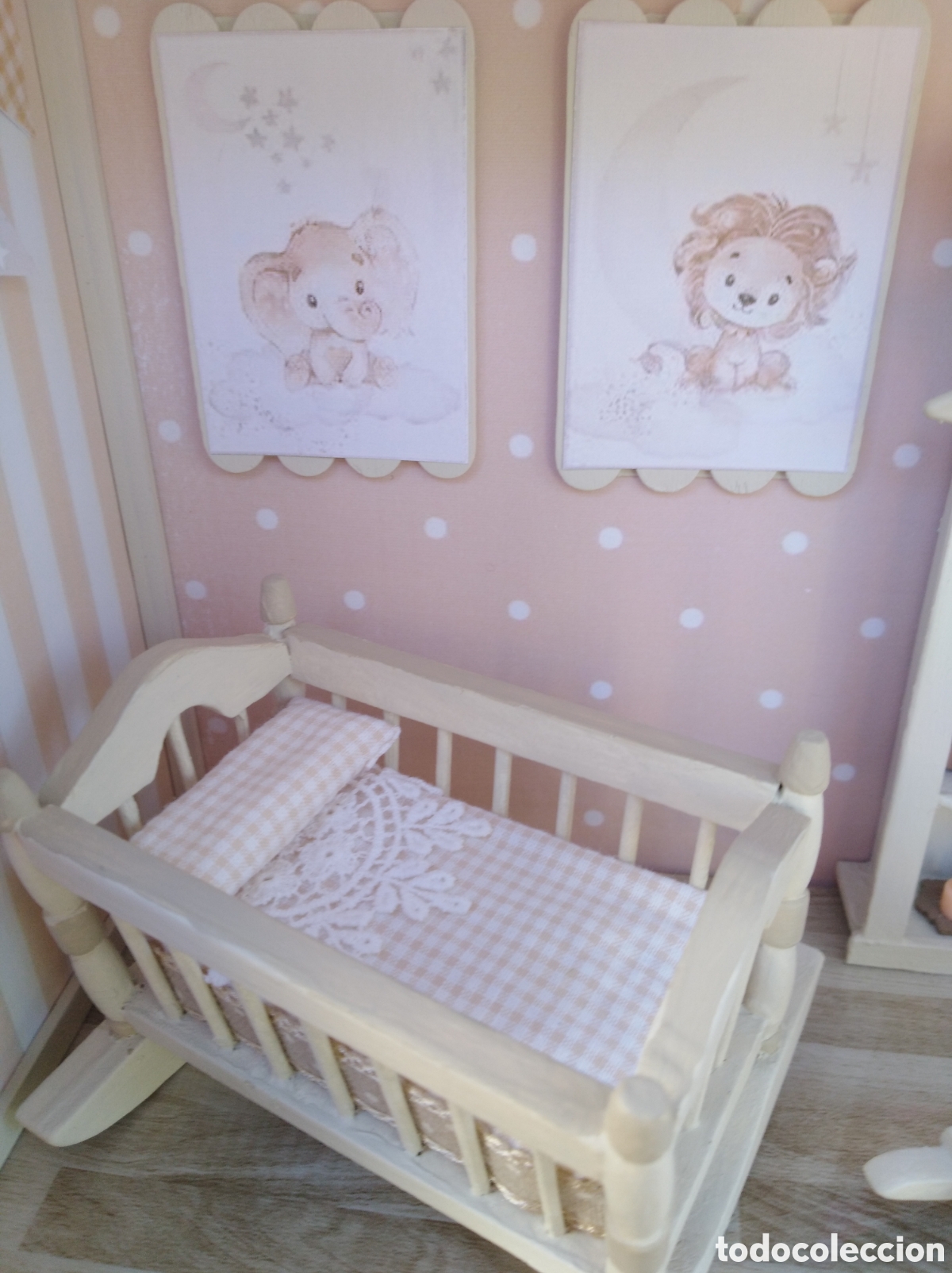 Casas de mu&ntilde;ecas: Cuarto del beb&eacute; miniatura - Foto 7