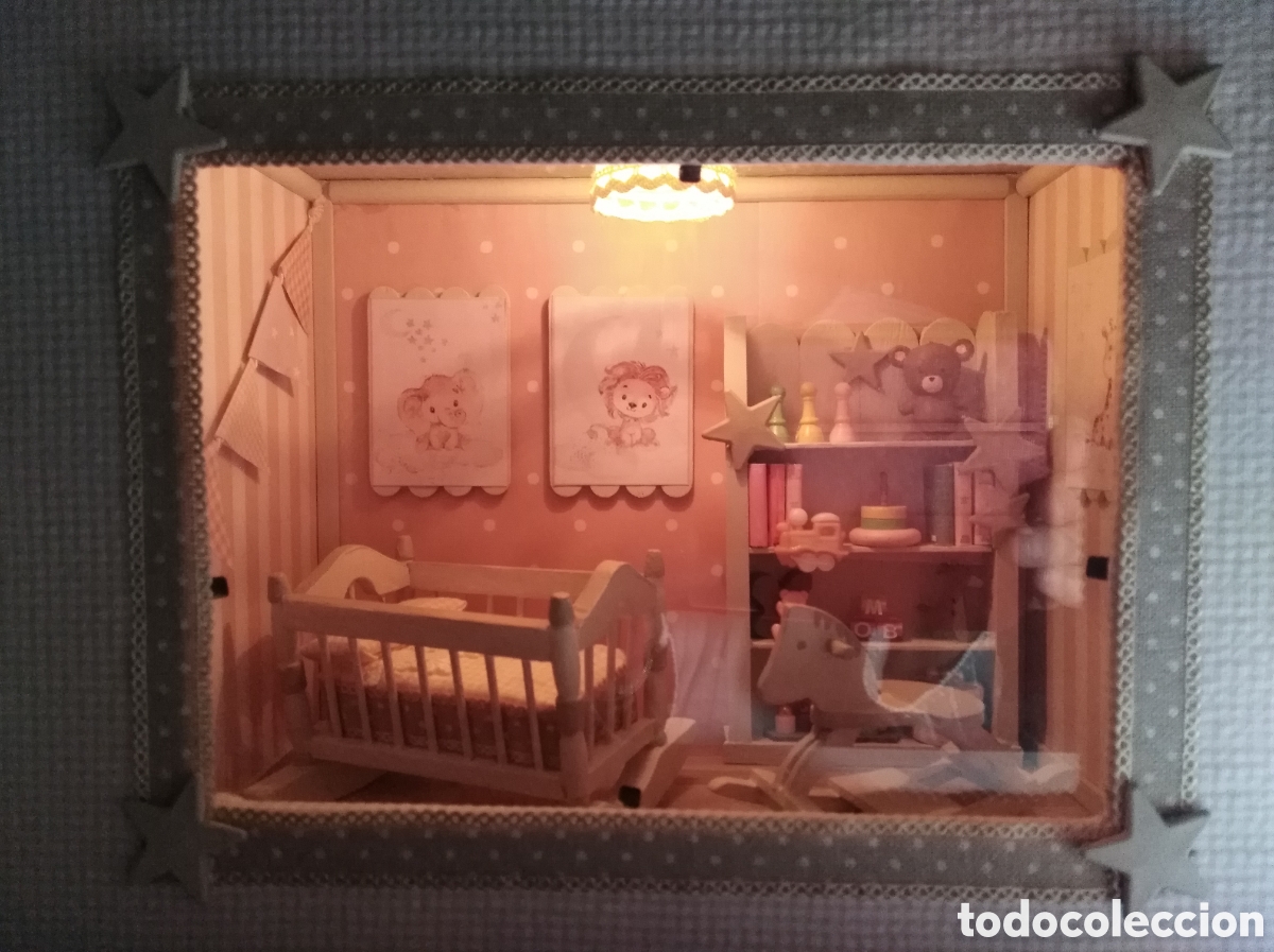 Casas de mu&ntilde;ecas: Cuarto del beb&eacute; miniatura - Foto 10