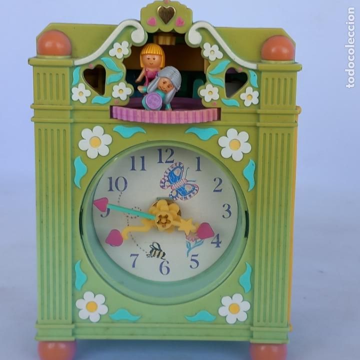 Casas de mu&ntilde;ecas: Reloj Polly Pocket funcionando con Figuras - Foto 1