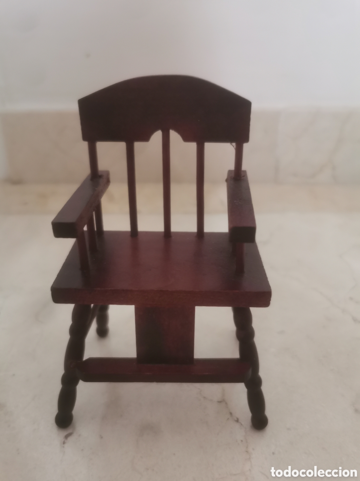 Casas de mu&ntilde;ecas: Trona de madera para casa de mu&ntilde;ecas - Foto 3