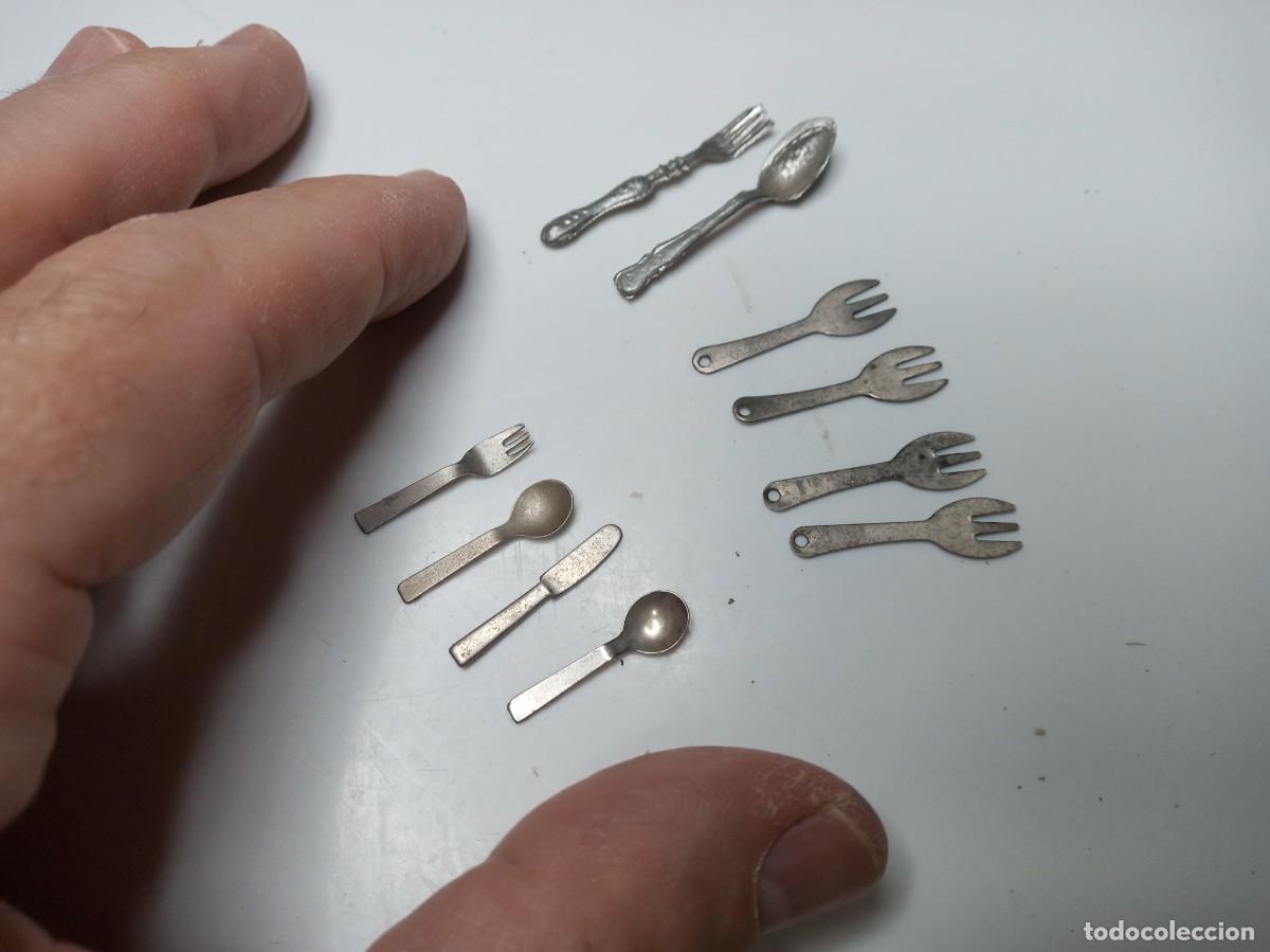 Casas de mu&ntilde;ecas: casas de mu&ntilde;ecas 1:12. 10 cubiertos para comer - Foto 2
