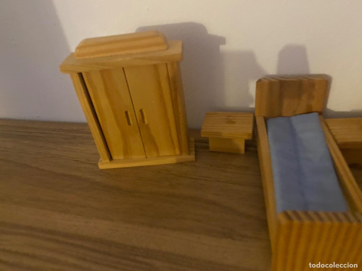 Casas de mu&ntilde;ecas: MUEBLES MOBILIARIO CASA DE MU&Ntilde;ECAS DORMITORIO - Foto 2