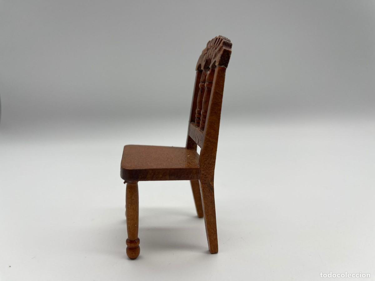 Casas de mu&ntilde;ecas: SILLA DE MADERA CASA DE MU&Ntilde;ECAS - Foto 3