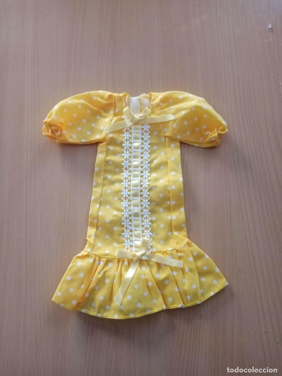 Casas de mu&ntilde;ecas: VESTIDO AMARILLO PARA MU&Ntilde;ECA - Foto 1