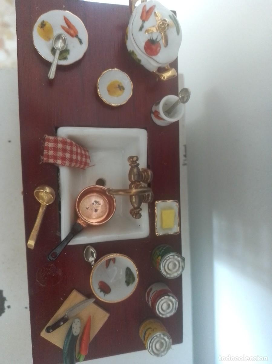 Casas de mu&ntilde;ecas: Mueble cocina casa mu&ntilde;ecas con complementos - Foto 2