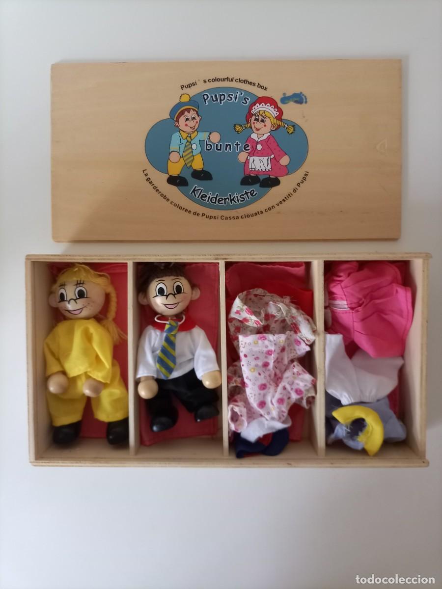 Casas de mu&ntilde;ecas: Mu&ntilde;ecos de madera con ropita - Foto 1