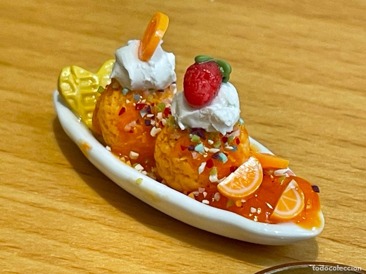 Casas de mu&ntilde;ecas: Helado de naranja comida miniatura casa de mu&ntilde;ecas - Foto 6