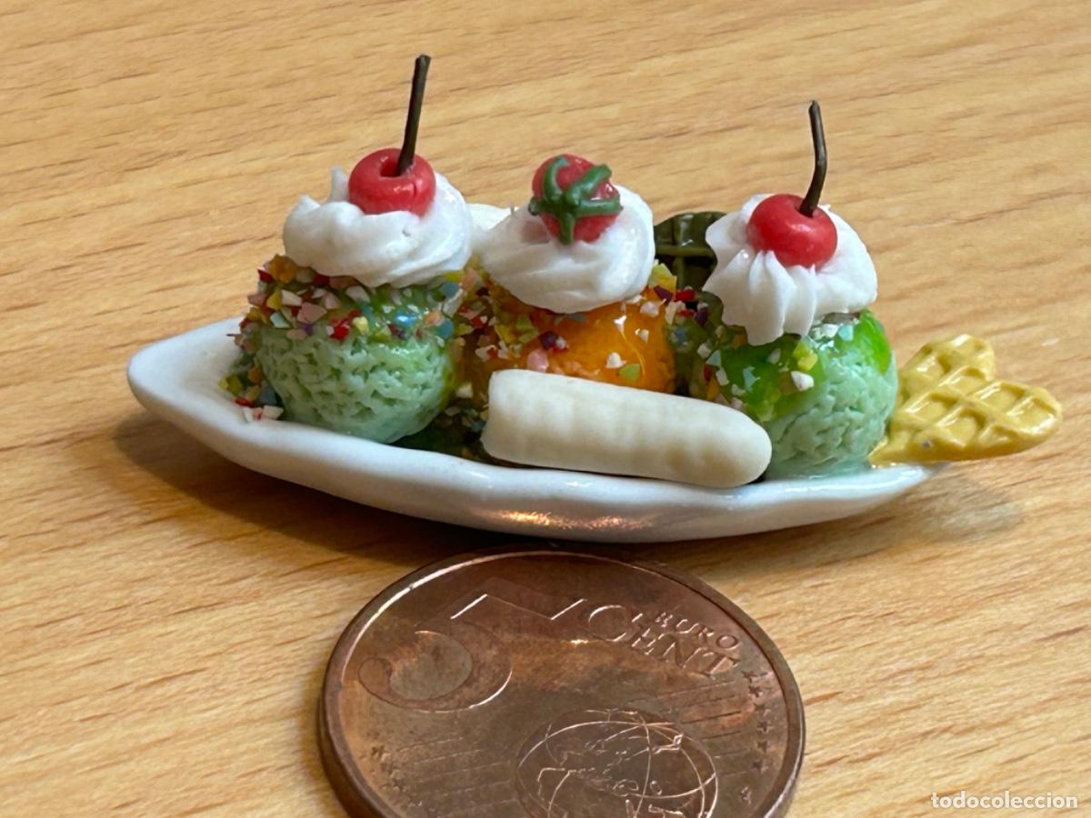 Casas de mu&ntilde;ecas: Barca de helado con pl&aacute;tano para la casa de mu&ntilde;ecas - Foto 2