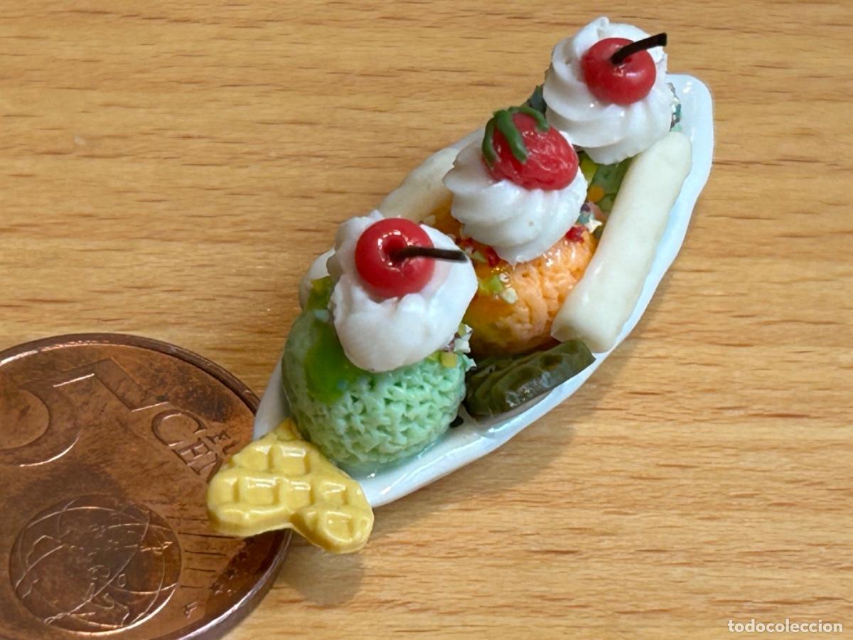 Casas de mu&ntilde;ecas: Barca de helado con pl&aacute;tano para la casa de mu&ntilde;ecas - Foto 3