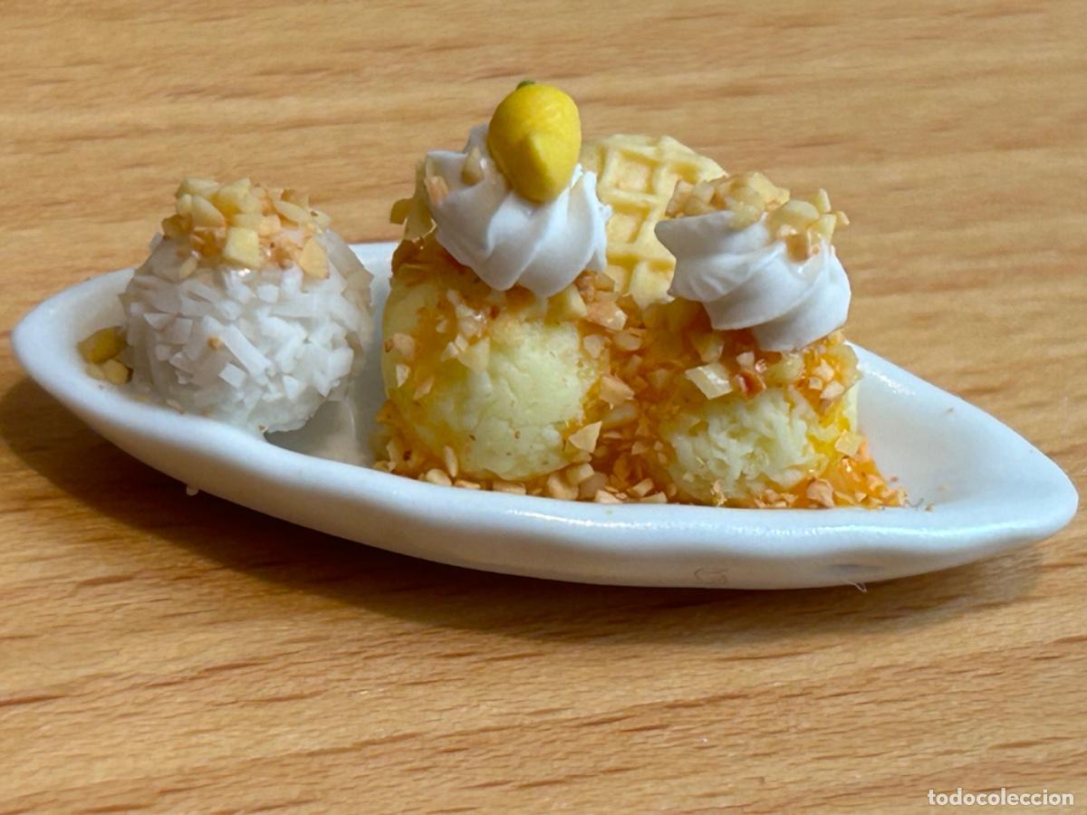 Casas de mu&ntilde;ecas: Barca de helado de vainilla para la casa de mu&ntilde;ecas - Foto 1