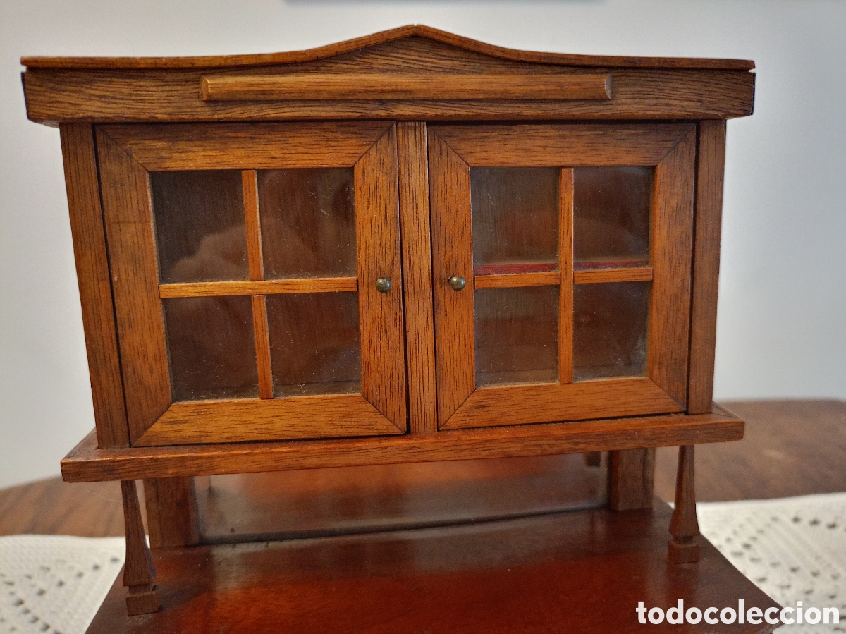 Casas de mu&ntilde;ecas: Comedor modernista de 1900 en roble - Foto 7