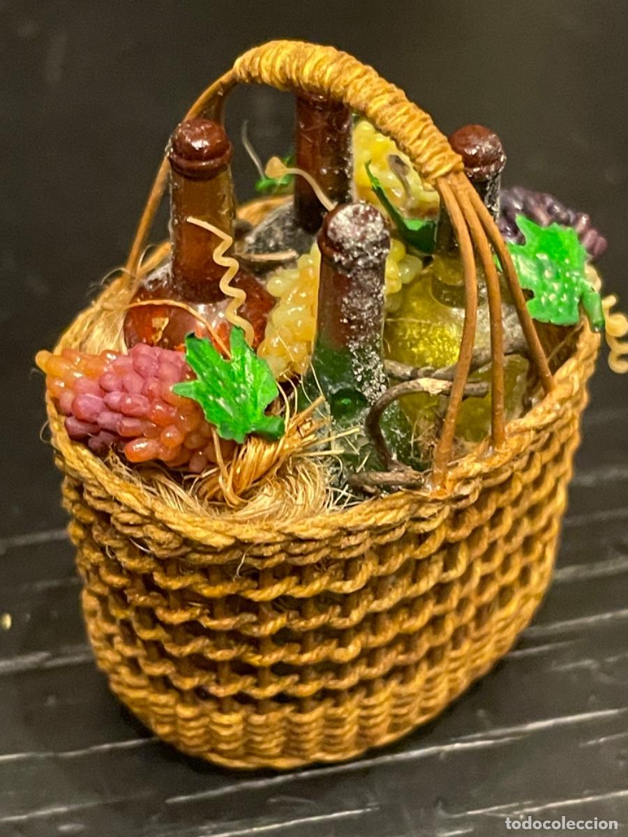 Casas de mu&ntilde;ecas: Cesta de uvas y vino para casa de mu&ntilde;ecas - Foto 12