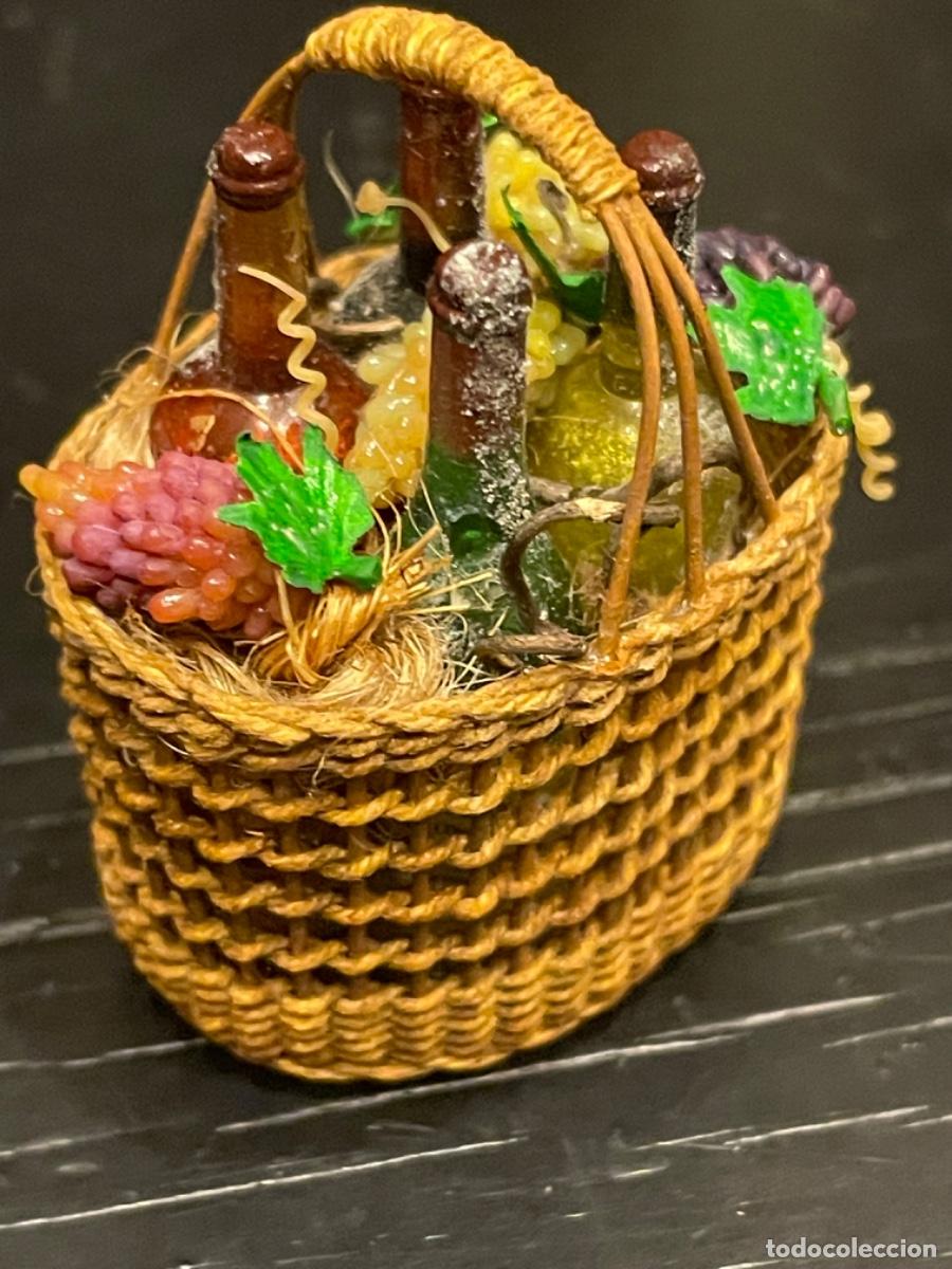 Casas de mu&ntilde;ecas: Cesta de uvas y vino para casa de mu&ntilde;ecas - Foto 13