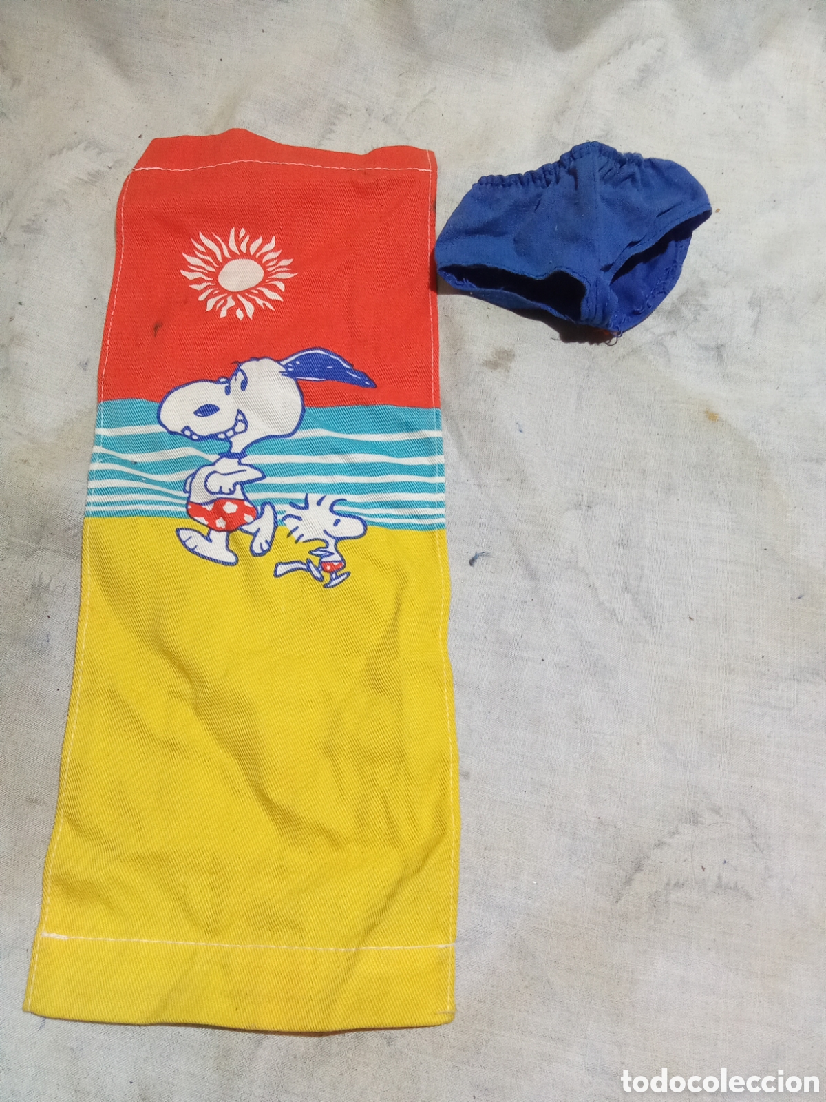 Casas de mu&ntilde;ecas: TOALLA Y BA&Ntilde;ADOR PARA SNOOPY, PEANUTS CHARACTERS - Foto 1
