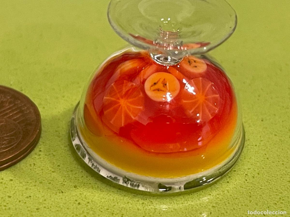 Casas de mu&ntilde;ecas: Copa de fruta y nata comida en miniatura - Foto 4