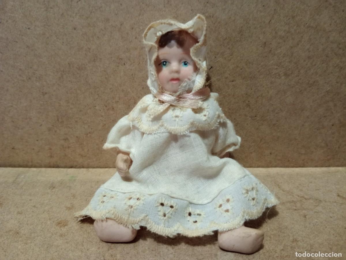 Casas de mu&ntilde;ecas: Antigua peque&ntilde;a amaca con mu&ntilde;eca - Foto 6