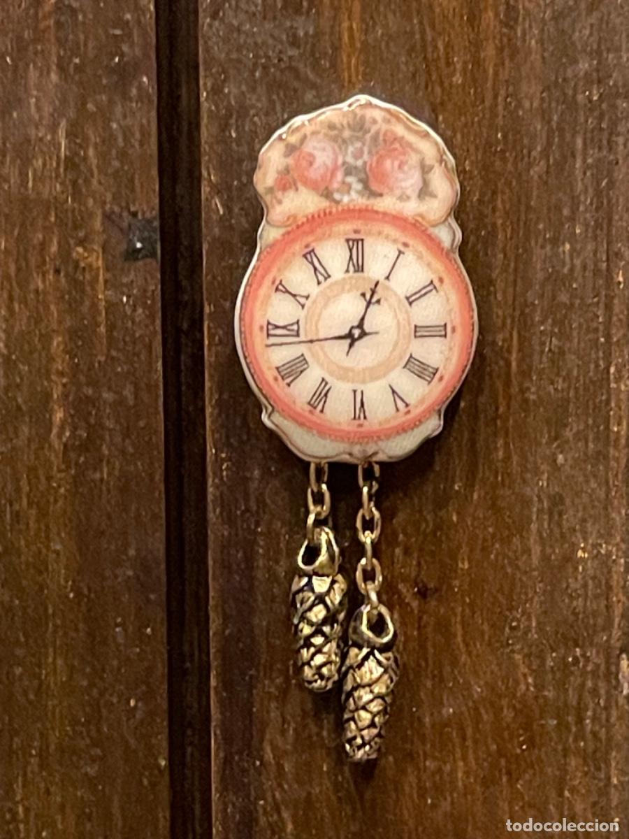 Casas de mu&ntilde;ecas: Reloj de porcelana Reutter, miniatura - Foto 1