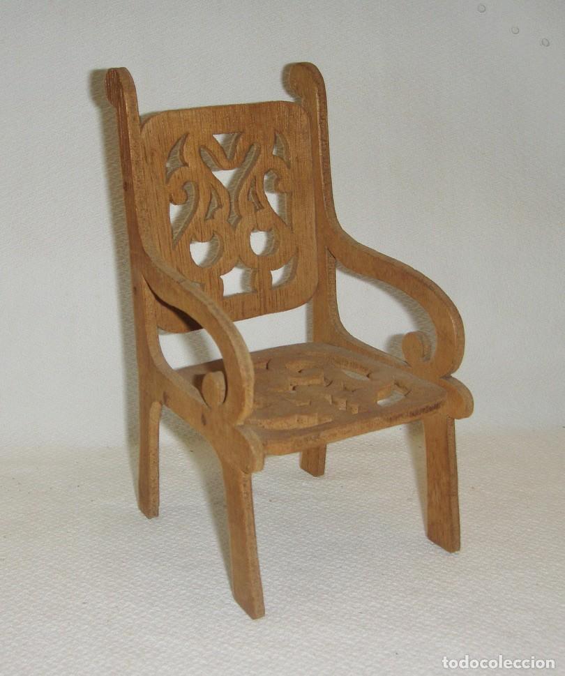 Casas de mu&ntilde;ecas: Sill&oacute;n para casa de mu&ntilde;ecas. - Foto 1