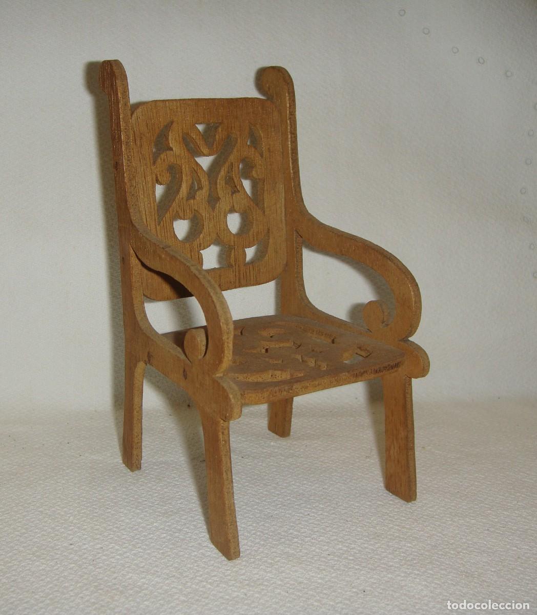 Casas de mu&ntilde;ecas: Sill&oacute;n para casa de mu&ntilde;ecas. - Foto 2