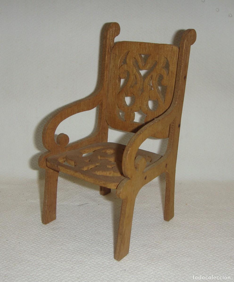 Casas de mu&ntilde;ecas: Sill&oacute;n para casa de mu&ntilde;ecas. - Foto 3