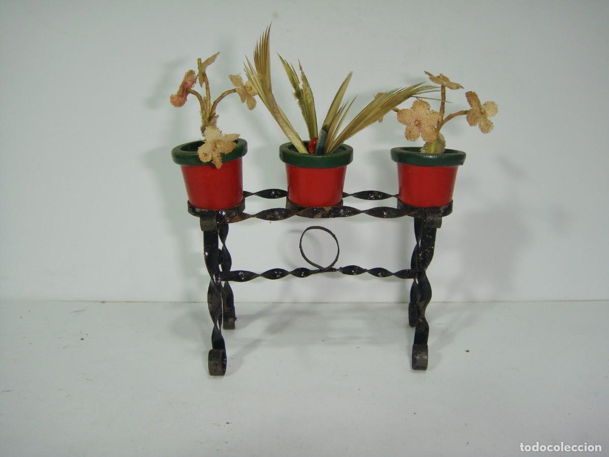 Casas de mu&ntilde;ecas: Maceteros en miniatura. Para casa de mu&ntilde;ecas. - Foto 3