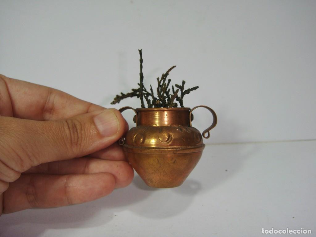 Casas de mu&ntilde;ecas: Macetero en miniatura. Para casa de mu&ntilde;ecas. - Foto 2