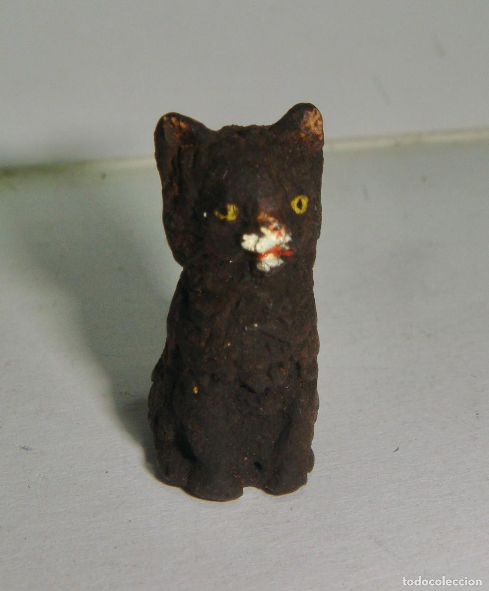 Casas de mu&ntilde;ecas: Gato en miniatura. Para casa de mu&ntilde;ecas. - Foto 2