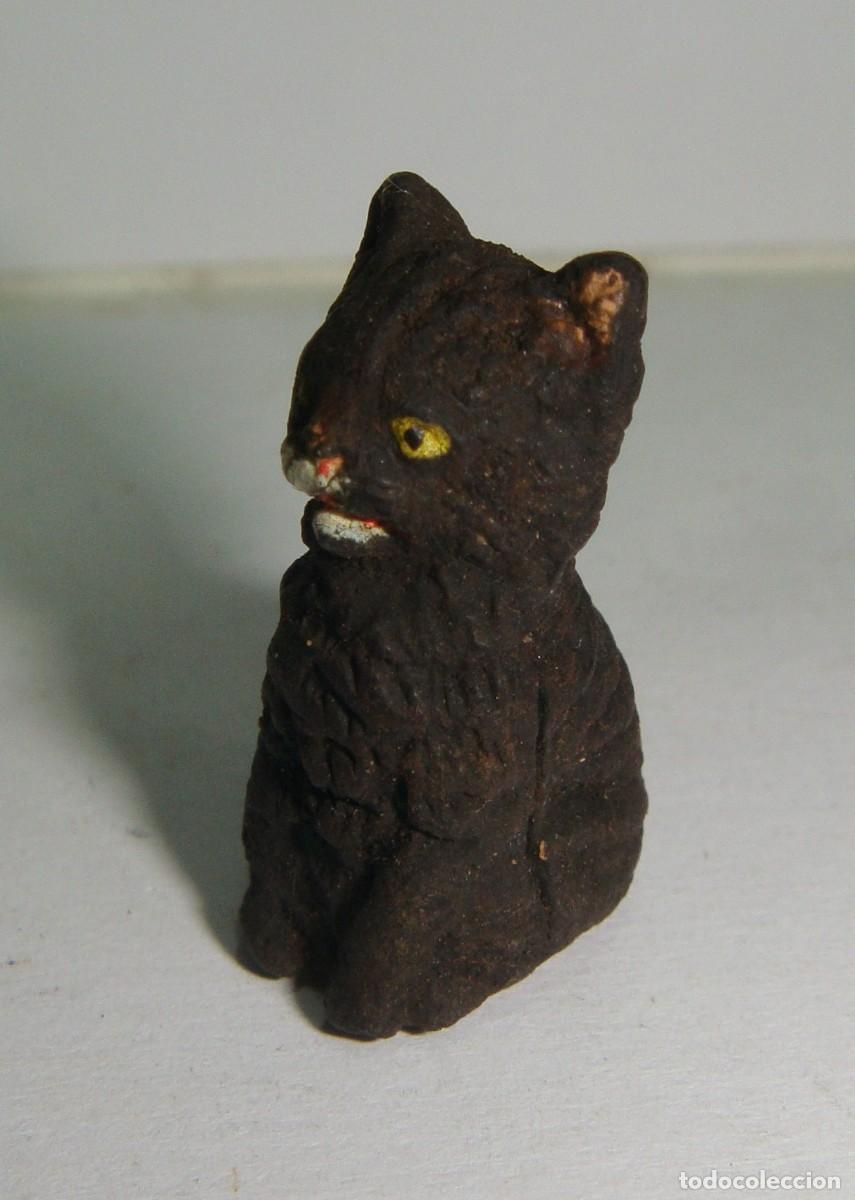 Casas de mu&ntilde;ecas: Gato en miniatura. Para casa de mu&ntilde;ecas. - Foto 3
