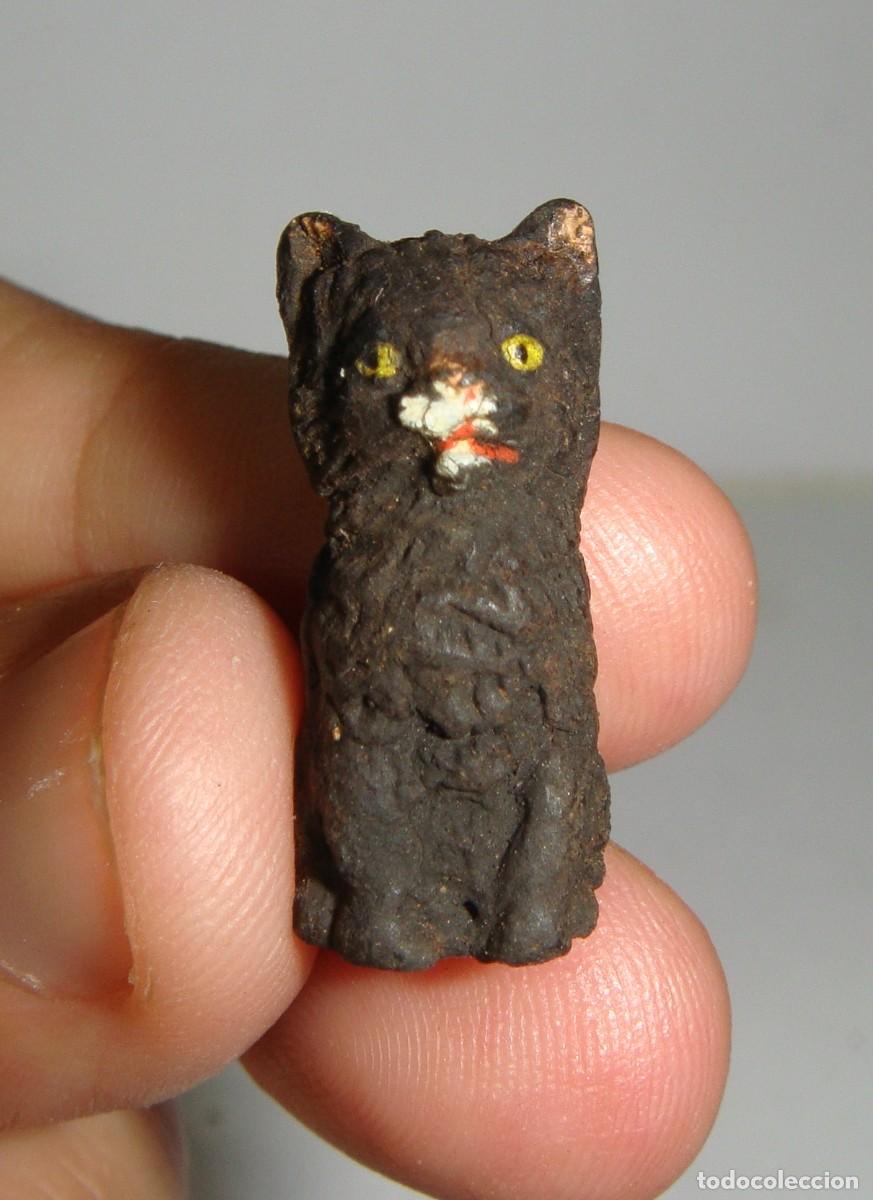 Casas de mu&ntilde;ecas: Gato en miniatura. Para casa de mu&ntilde;ecas. - Foto 4