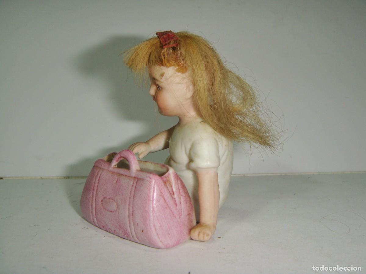 Casas de mu&ntilde;ecas: Mu&ntilde;eca de Biscuit. Con pelo natural. - Foto 8