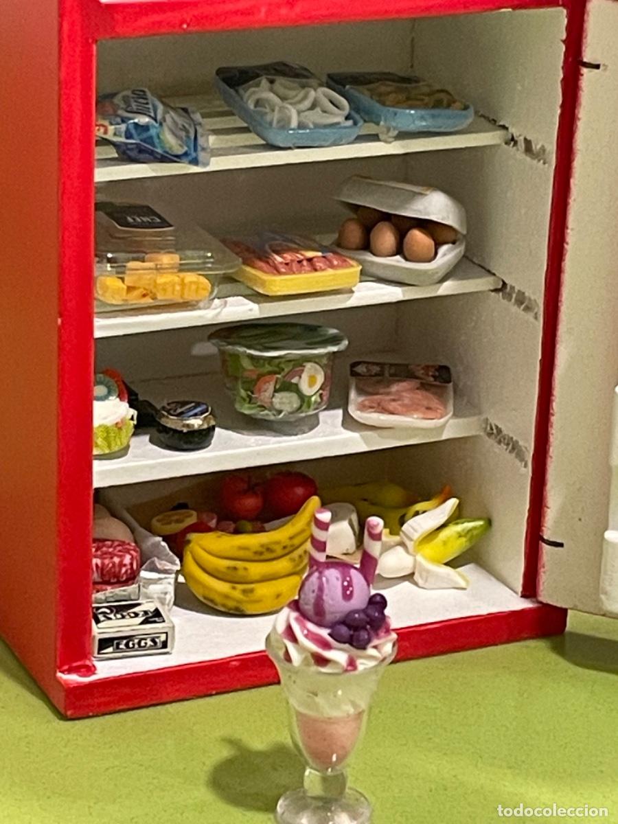 Casas de mu&ntilde;ecas: Copa de helado de frambuesa miniatura para casa de mu&ntilde;ecas - Foto 4