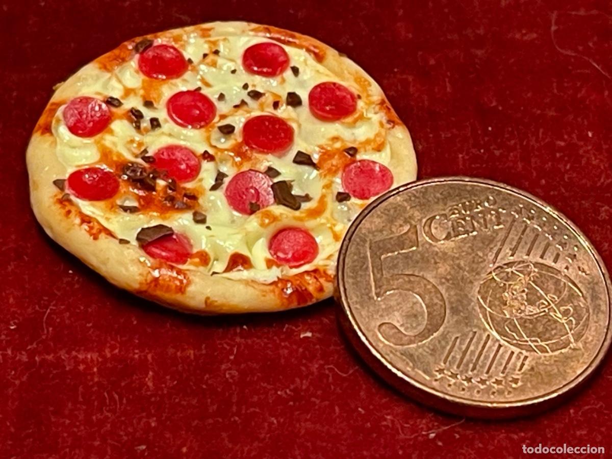 Casas de mu&ntilde;ecas: Pizza de pepperoni en miniatura para casa de mu&ntilde;ecas - Foto 3