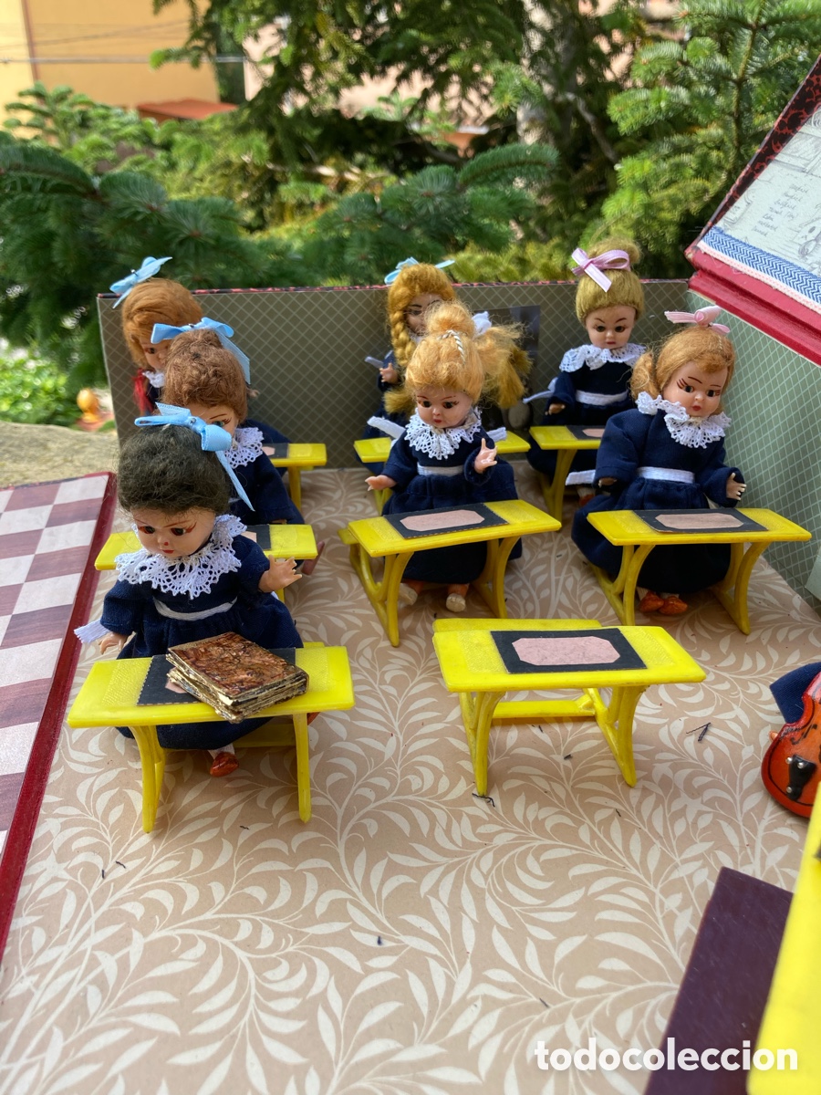 Casas de mu&ntilde;ecas: Colegio de mu&ntilde;ecas antiguo - Foto 4